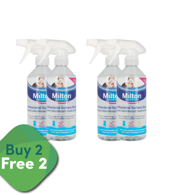 [BUY 2 GET 2 FREE] MILTON Multi-Surface Antibacterial Disinfectant Plant-Based (500ml) - Pack of 2